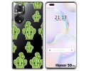 Funda Silicona Transparente para Huawei Honor 50 Pro 5G diseño Cactus Dibujos