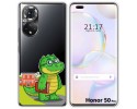 Funda Silicona Transparente para Huawei Honor 50 Pro 5G diseño Coco Dibujos