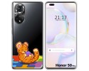 Funda Silicona Transparente para Huawei Honor 50 Pro 5G diseño Leopardo Dibujos