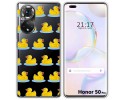 Funda Silicona Transparente para Huawei Honor 50 Pro 5G diseño Pato Dibujos