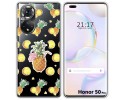 Funda Silicona Transparente para Huawei Honor 50 Pro 5G diseño Piña Dibujos