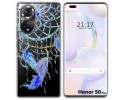 Funda Silicona Transparente para Huawei Honor 50 Pro 5G diseño Plumas Dibujos