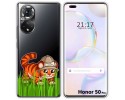 Funda Silicona Transparente para Huawei Honor 50 Pro 5G diseño Tigre Dibujos