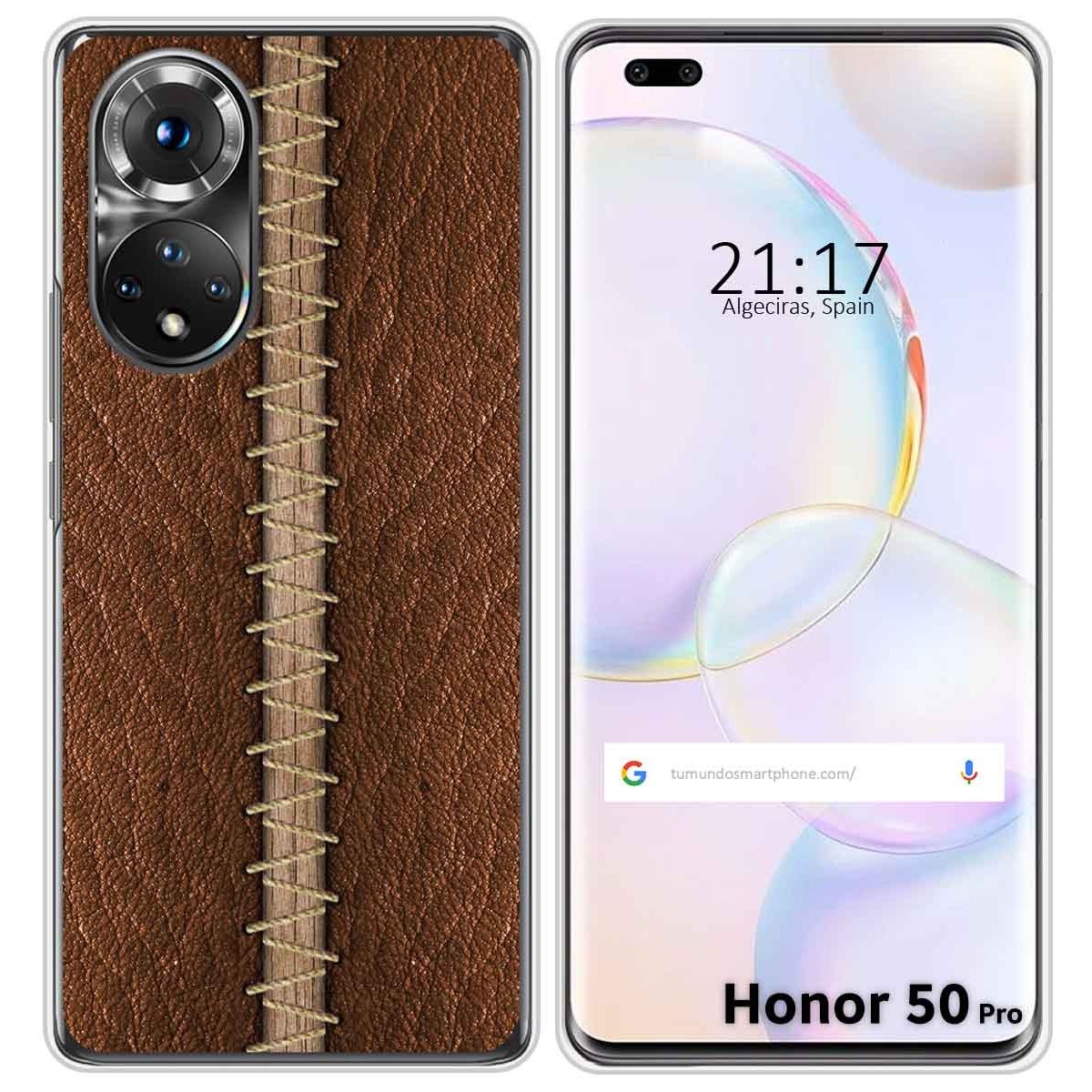 Funda Silicona para Huawei Honor 50 Pro 5G diseño Cuero 01 Dibujos