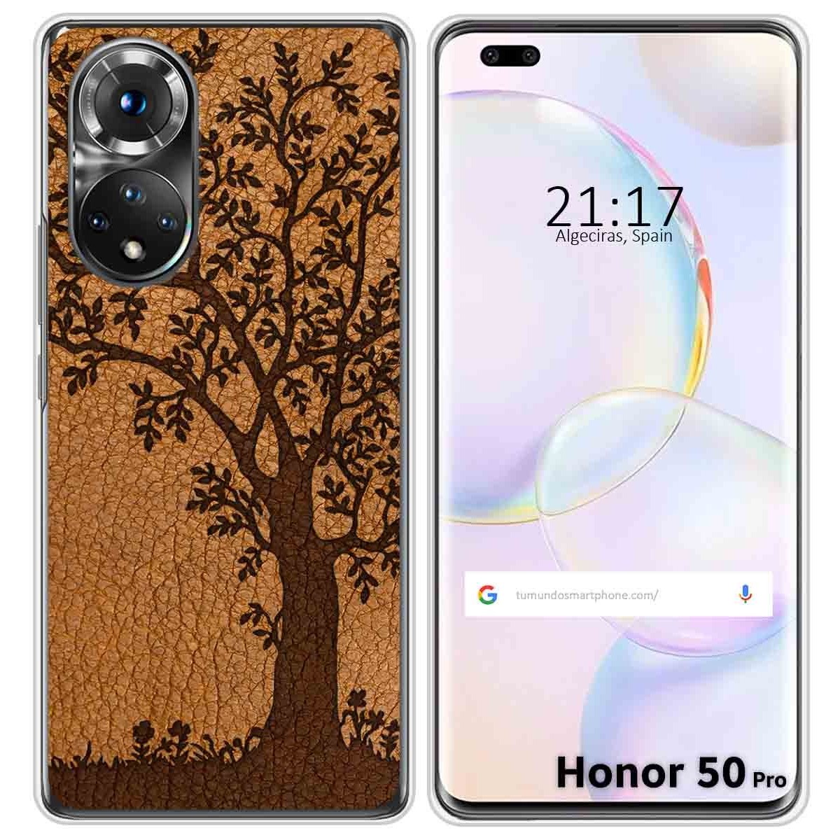 Funda Silicona para Huawei Honor 50 Pro 5G diseño Cuero 03 Dibujos