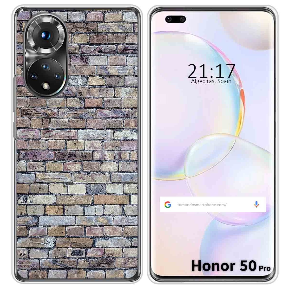 Funda Silicona para Huawei Honor 50 Pro 5G diseño Ladrillo 02 Dibujos