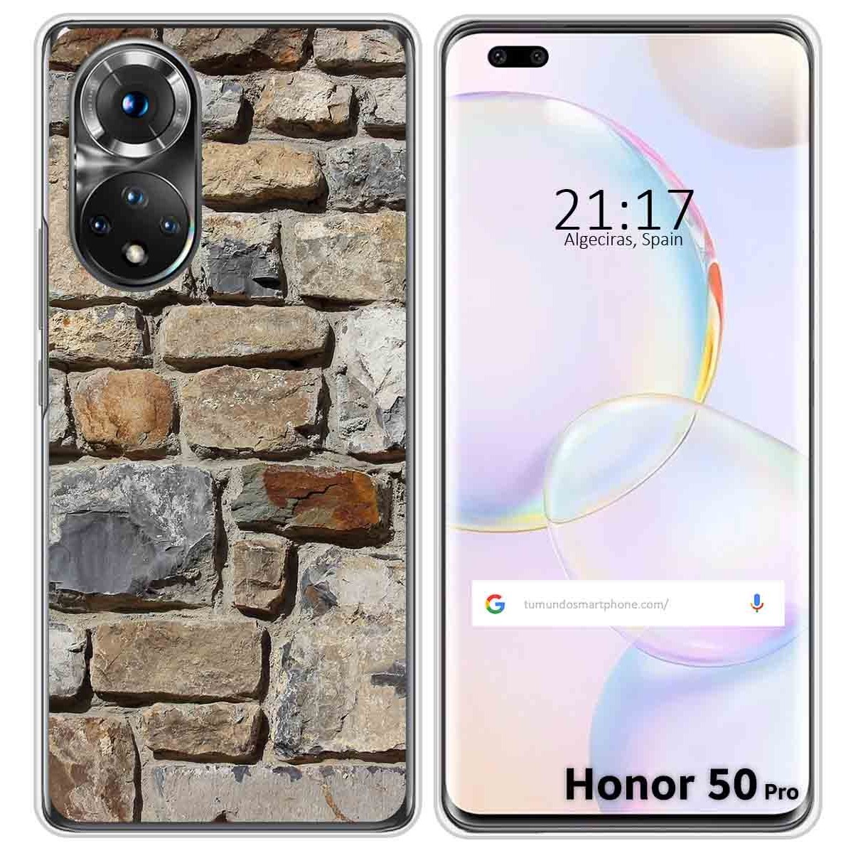 Funda Silicona para Huawei Honor 50 Pro 5G diseño Ladrillo 03 Dibujos