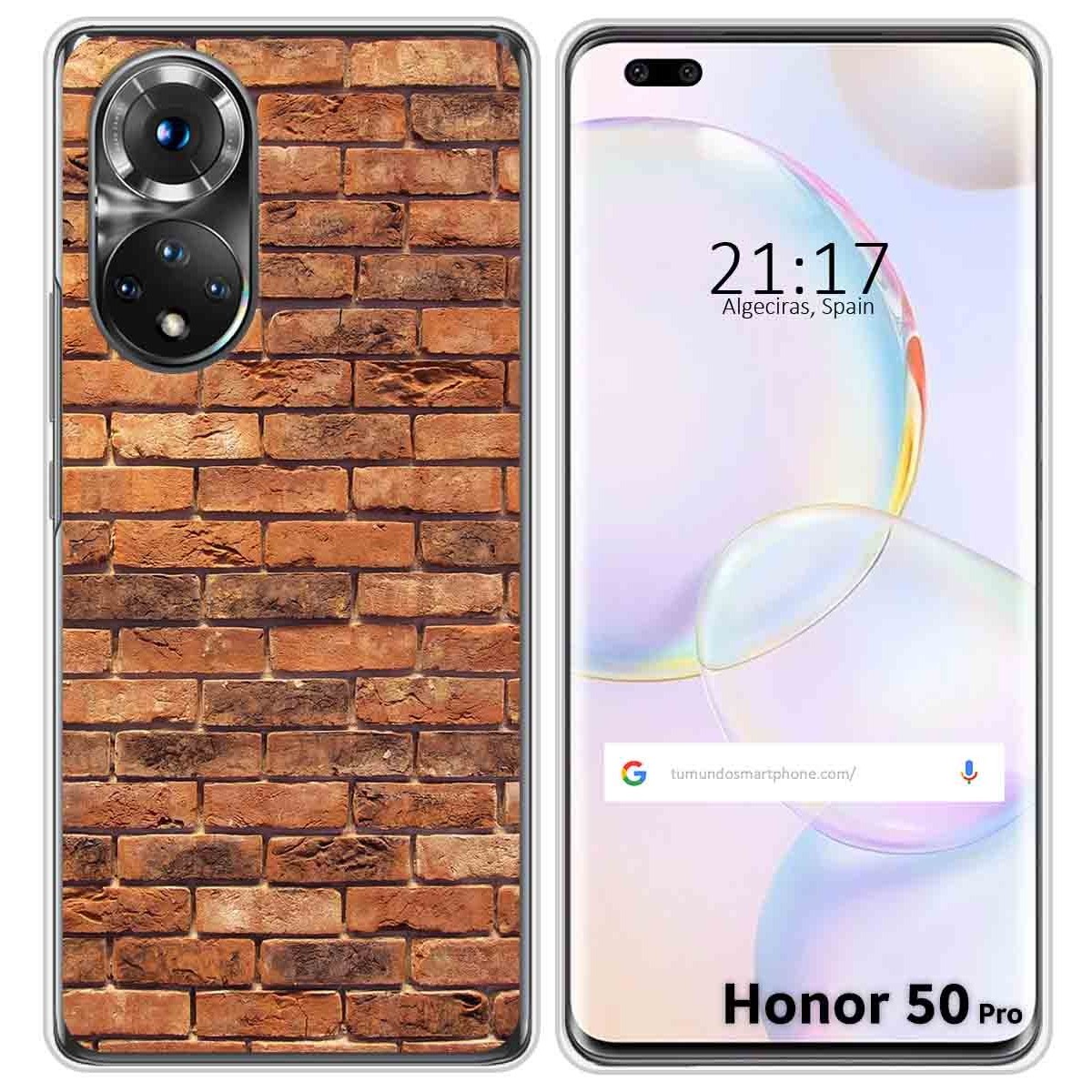 Funda Silicona para Huawei Honor 50 Pro 5G diseño Ladrillo 04 Dibujos