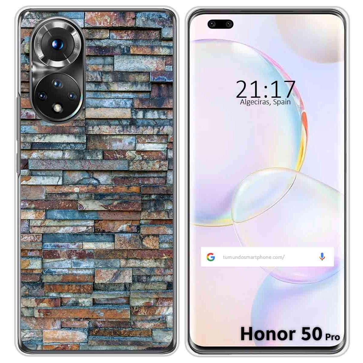 Funda Silicona para Huawei Honor 50 Pro 5G diseño Ladrillo 05 Dibujos