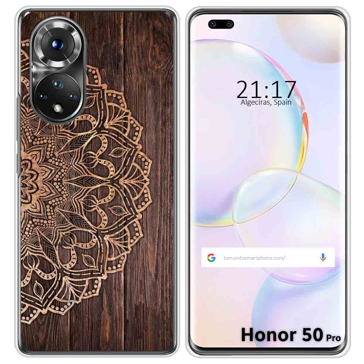 Funda Silicona para Huawei Honor 50 Pro 5G diseño Madera 06 Dibujos