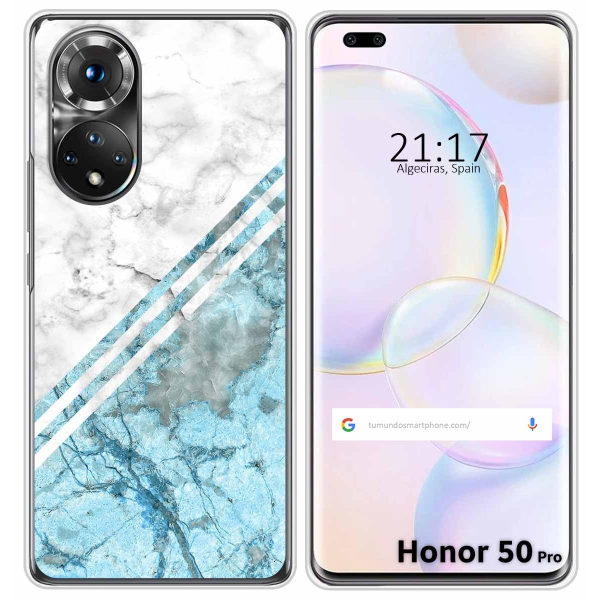 Funda Silicona para Huawei Honor 50 Pro 5G diseño Mármol 02 Dibujos