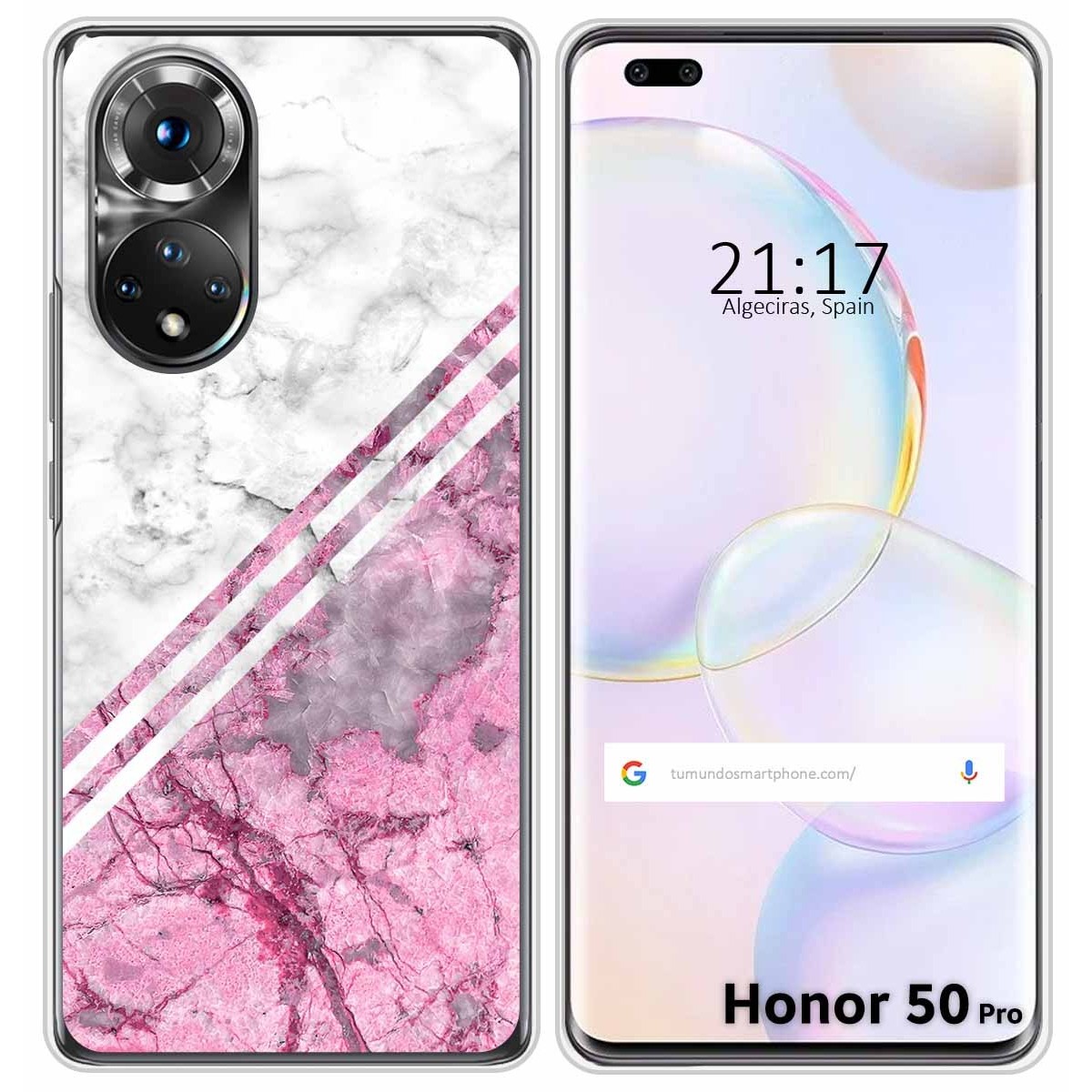 Funda Silicona para Huawei Honor 50 Pro 5G diseño Mármol 03 Dibujos