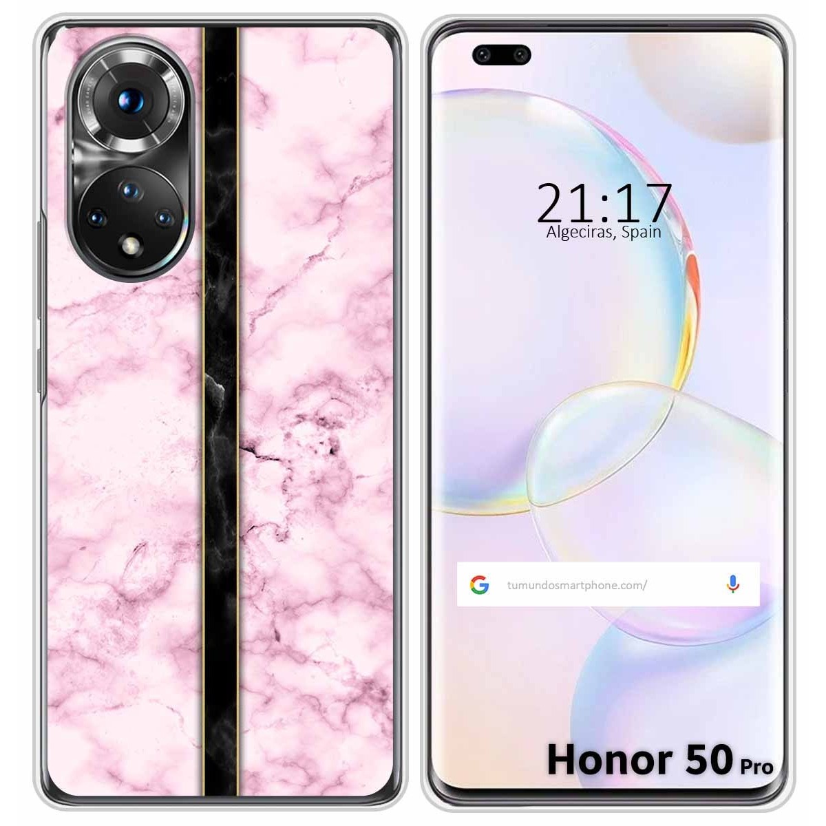 Funda Silicona para Huawei Honor 50 Pro 5G diseño Mármol 04 Dibujos