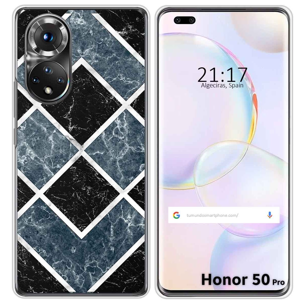 Funda Silicona para Huawei Honor 50 Pro 5G diseño Mármol 06 Dibujos