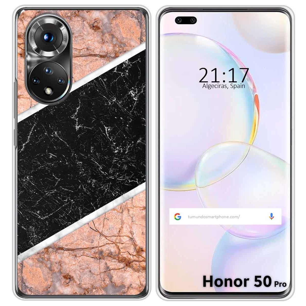 Funda Silicona para Huawei Honor 50 Pro 5G diseño Mármol 07 Dibujos