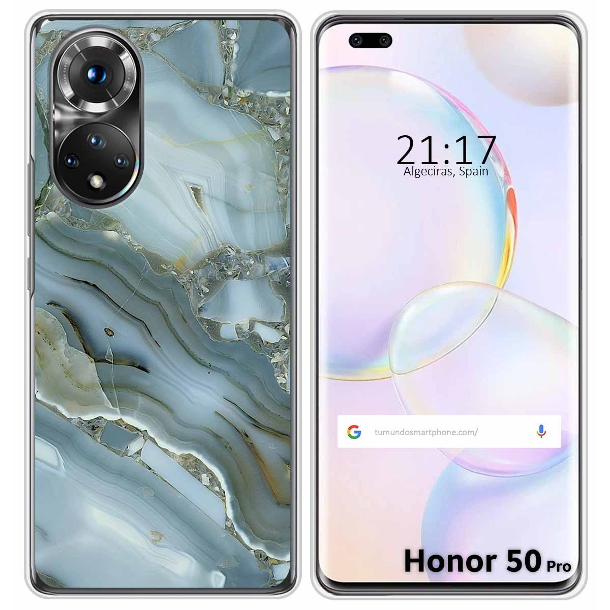 Funda Silicona para Huawei Honor 50 Pro 5G diseño Mármol 09 Dibujos