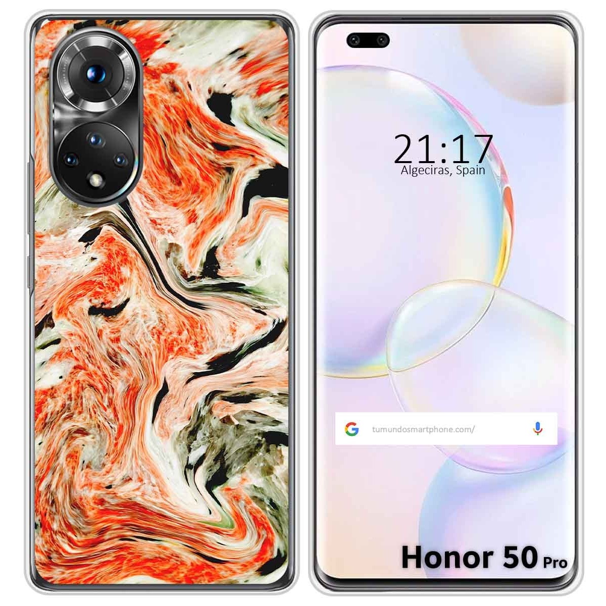 Funda Silicona para Huawei Honor 50 Pro 5G diseño Mármol 12 Dibujos