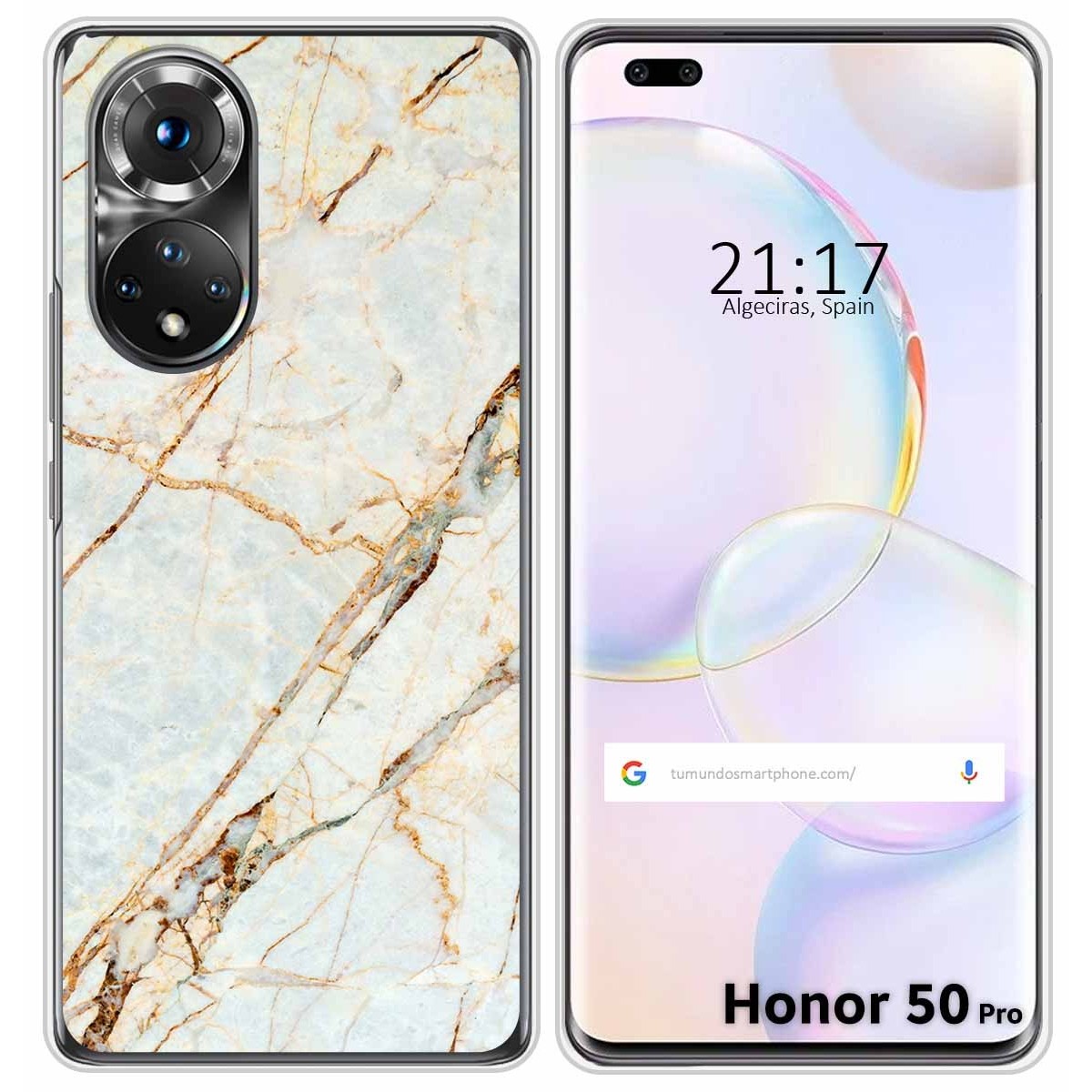 Funda Silicona para Huawei Honor 50 Pro 5G diseño Mármol 13 Dibujos