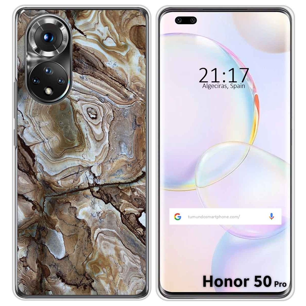 Funda Silicona para Huawei Honor 50 Pro 5G diseño Mármol 14 Dibujos