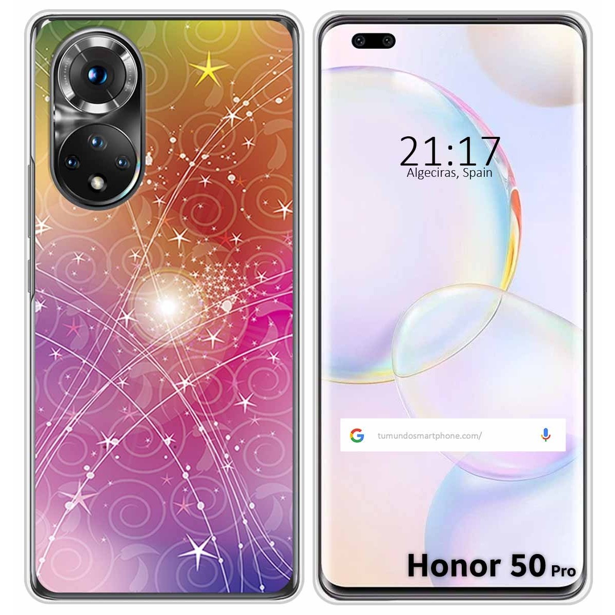 Funda Silicona para Huawei Honor 50 Pro 5G diseño Abstracto Dibujos