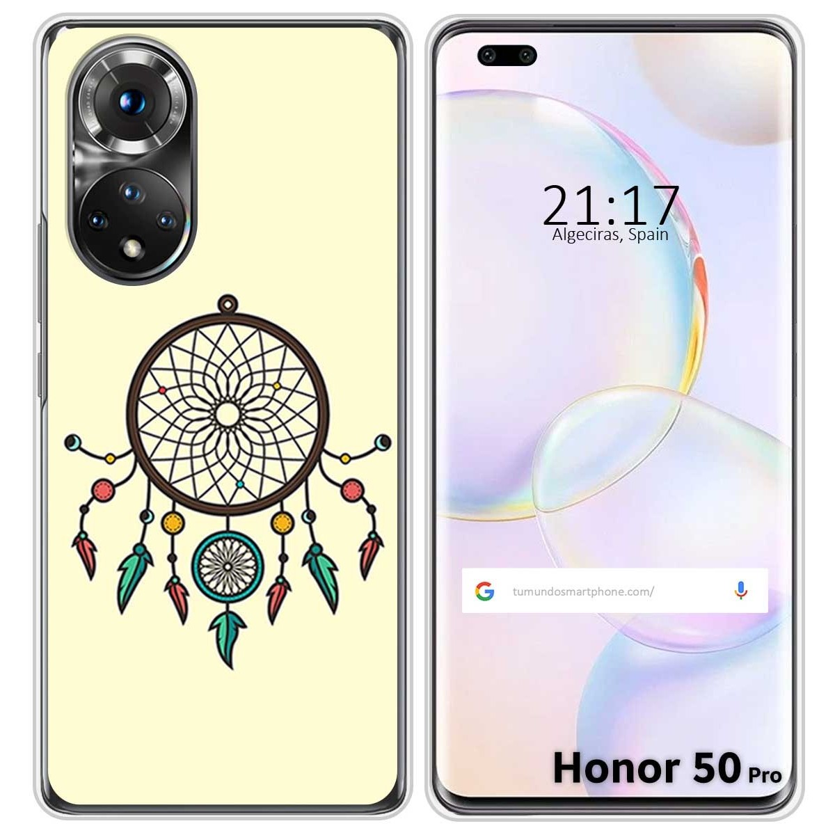 Funda Silicona para Huawei Honor 50 Pro 5G diseño Atrapasueños Dibujos
