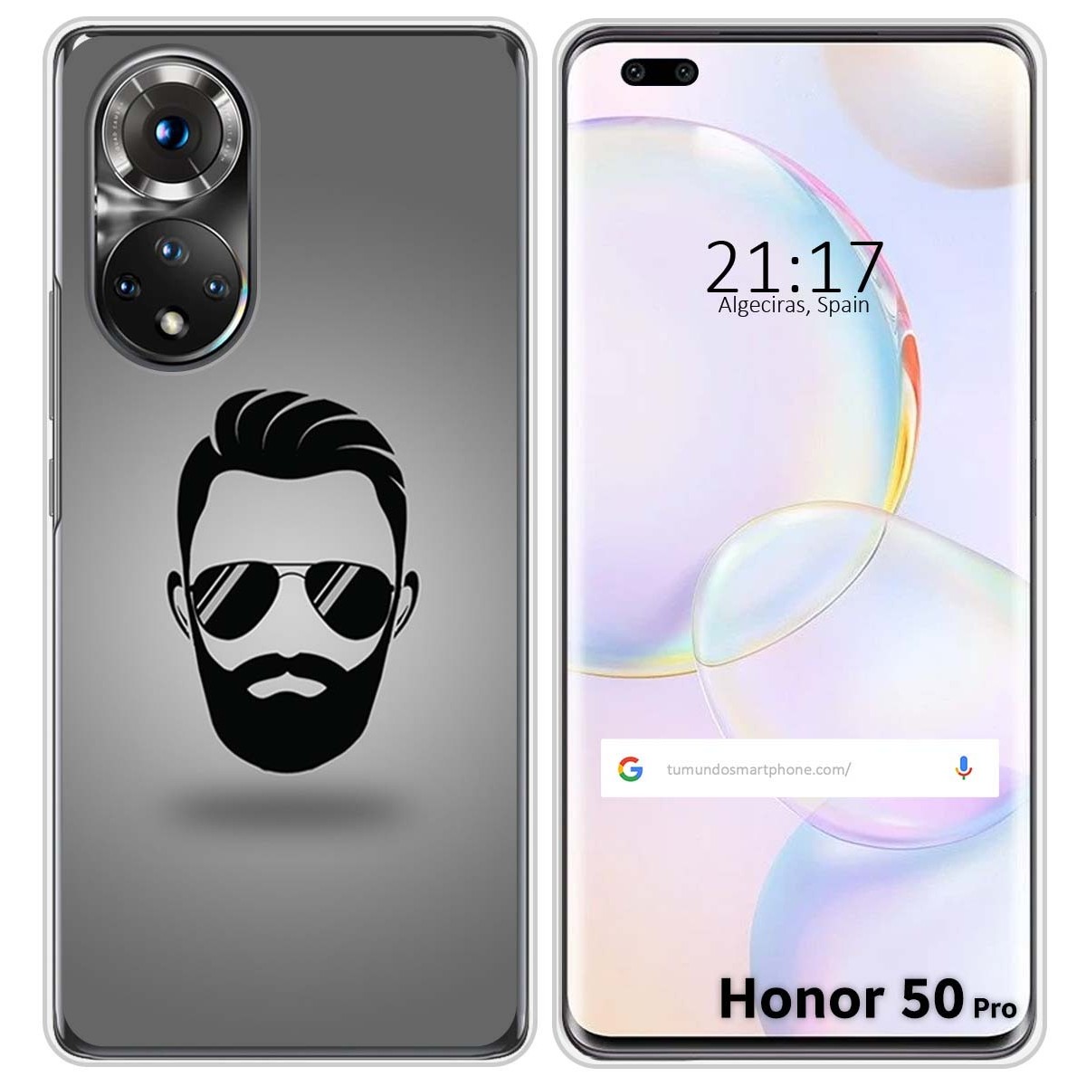 Funda Silicona para Huawei Honor 50 Pro 5G diseño Barba Dibujos