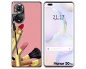 Funda Silicona para Huawei Honor 50 Pro 5G diseño Brochas Dibujos