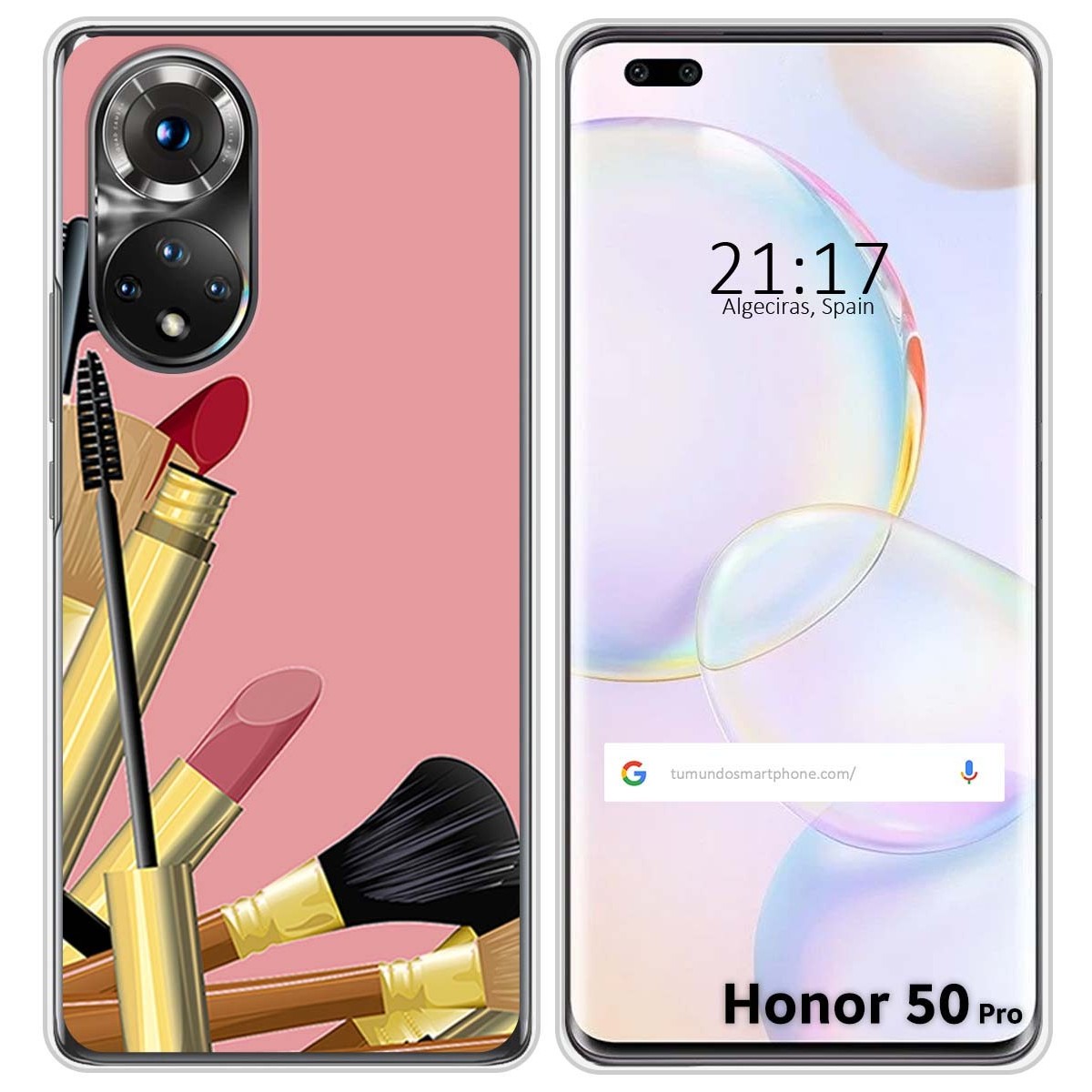 Funda Silicona para Huawei Honor 50 Pro 5G diseño Brochas Dibujos