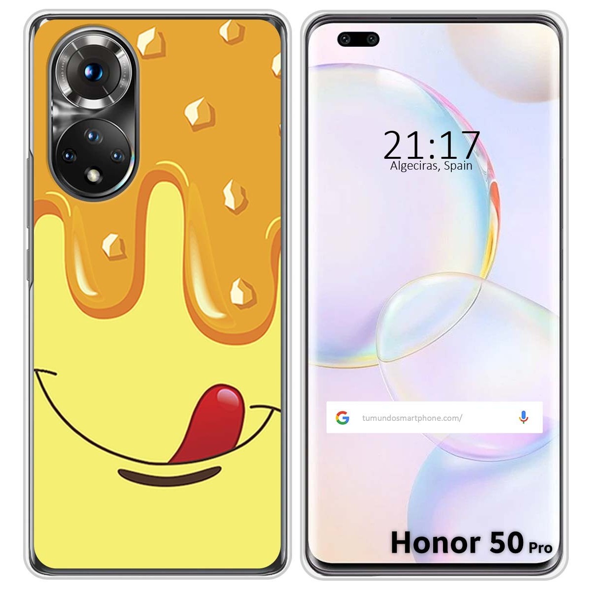 Funda Silicona para Huawei Honor 50 Pro 5G diseño Helado Vainilla Dibujos