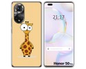 Funda Silicona para Huawei Honor 50 Pro 5G diseño Jirafa Dibujos