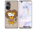 Funda Silicona para Huawei Honor 50 Pro 5G diseño Leon Dibujos