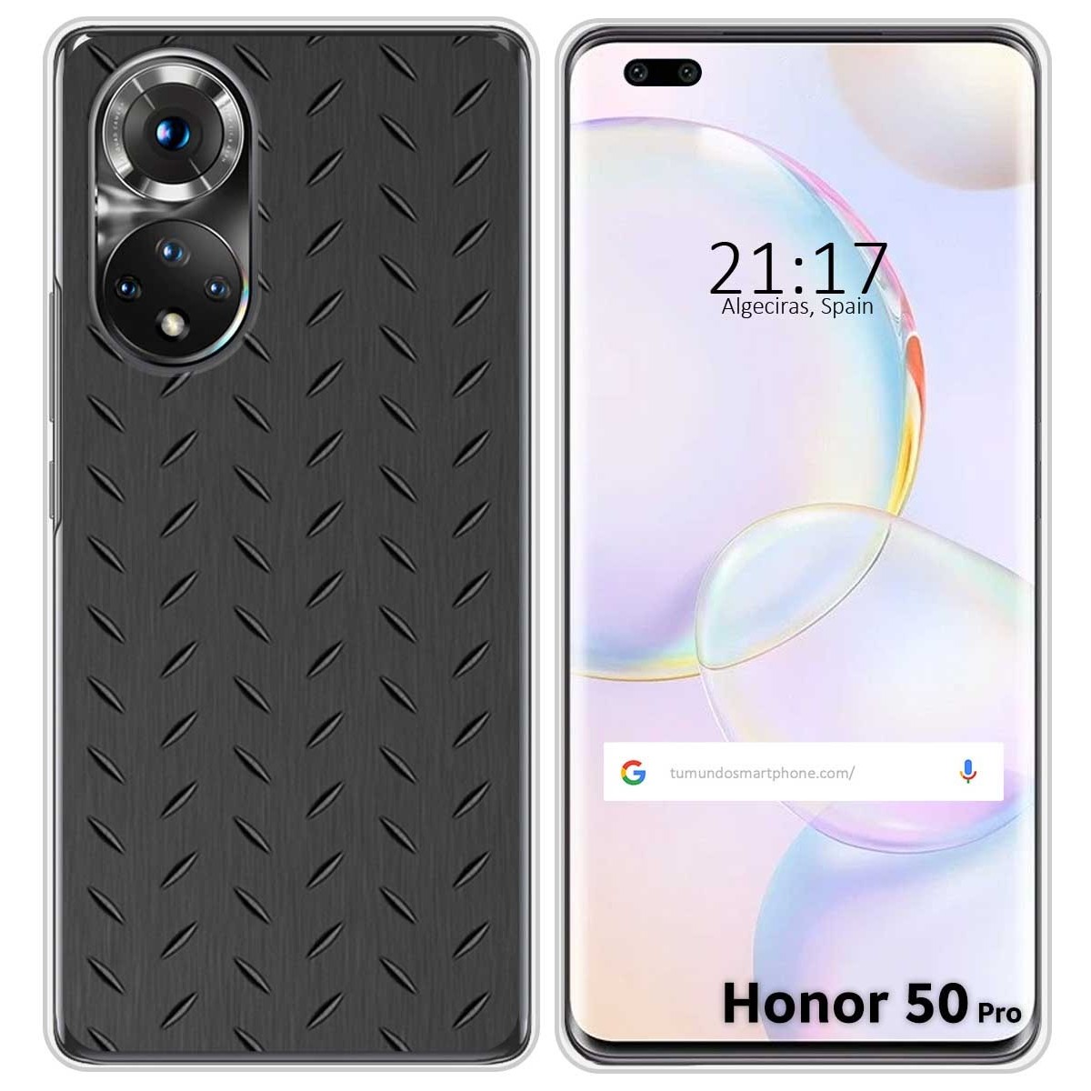 Funda Silicona para Huawei Honor 50 Pro 5G diseño Metal Dibujos