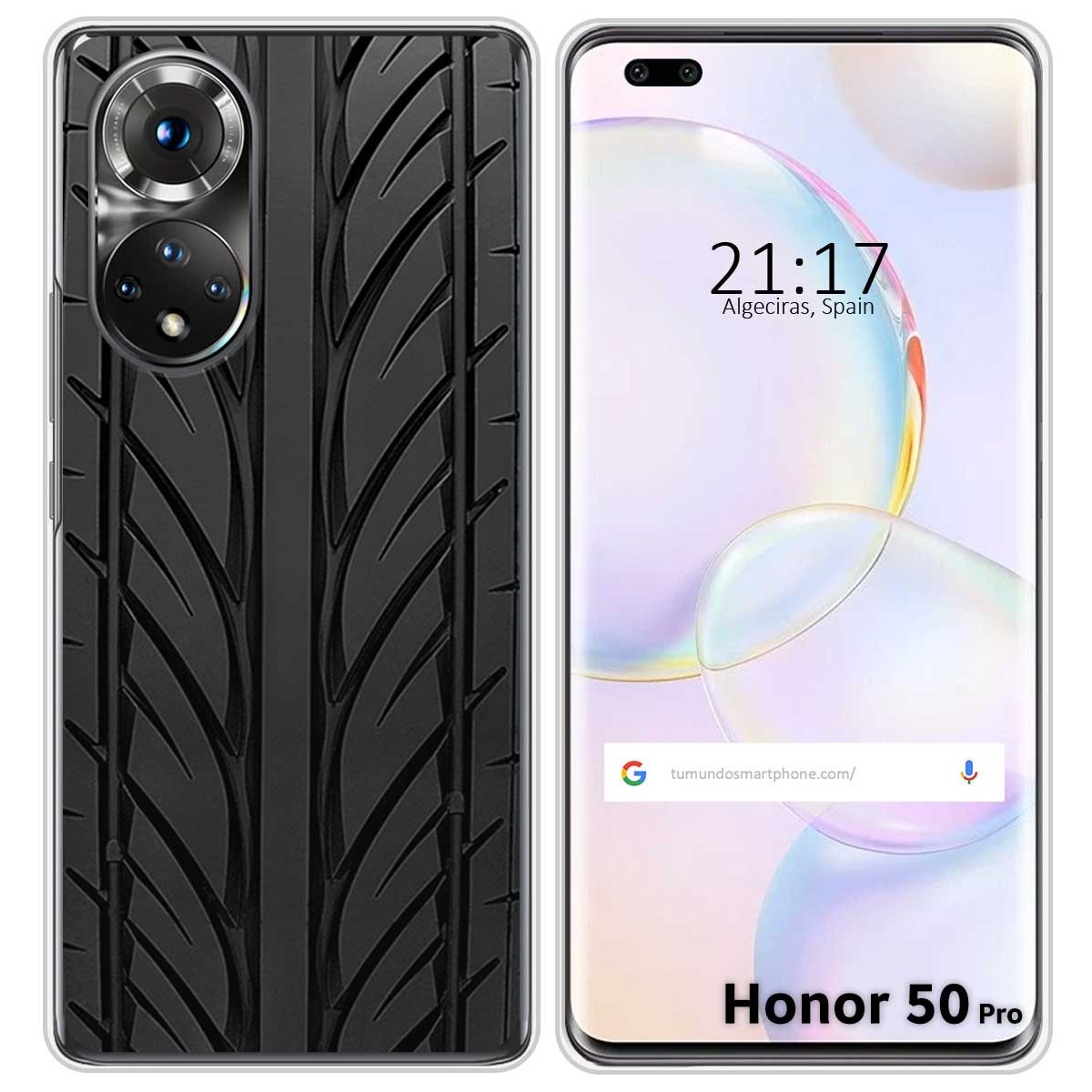 Funda Silicona para Huawei Honor 50 Pro 5G diseño Neumatico Dibujos