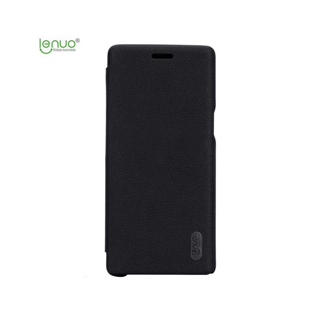 Funda Piel Flip Negra Marca Lenuo para Samsung Galaxy Note 8