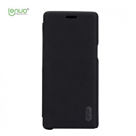 Funda Piel Flip Negra Marca Lenuo para Samsung Galaxy Note 8