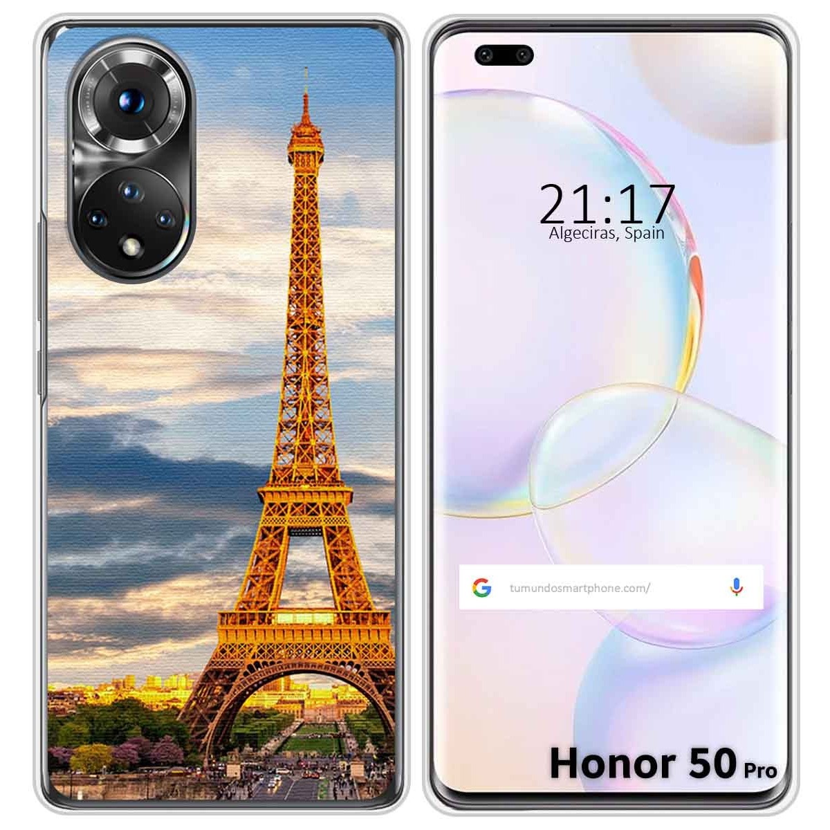 Funda Silicona para Huawei Honor 50 Pro 5G diseño Paris Dibujos