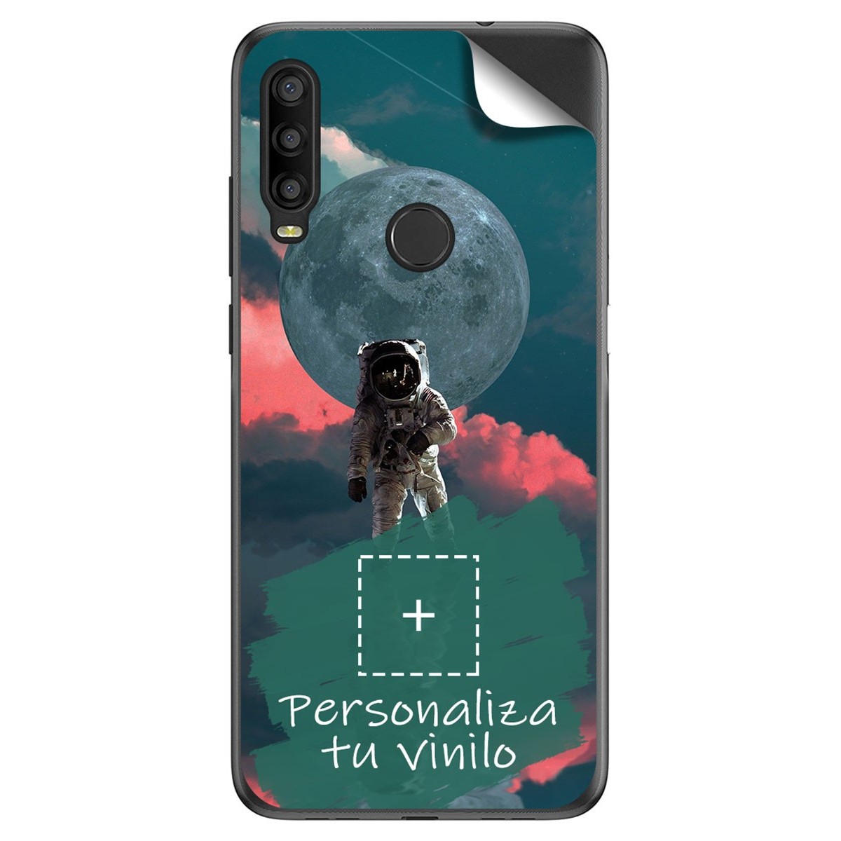 Pegatina Vinilo Autoadhesiva Personalizada más Funda para Alcatel 1SE 2020
