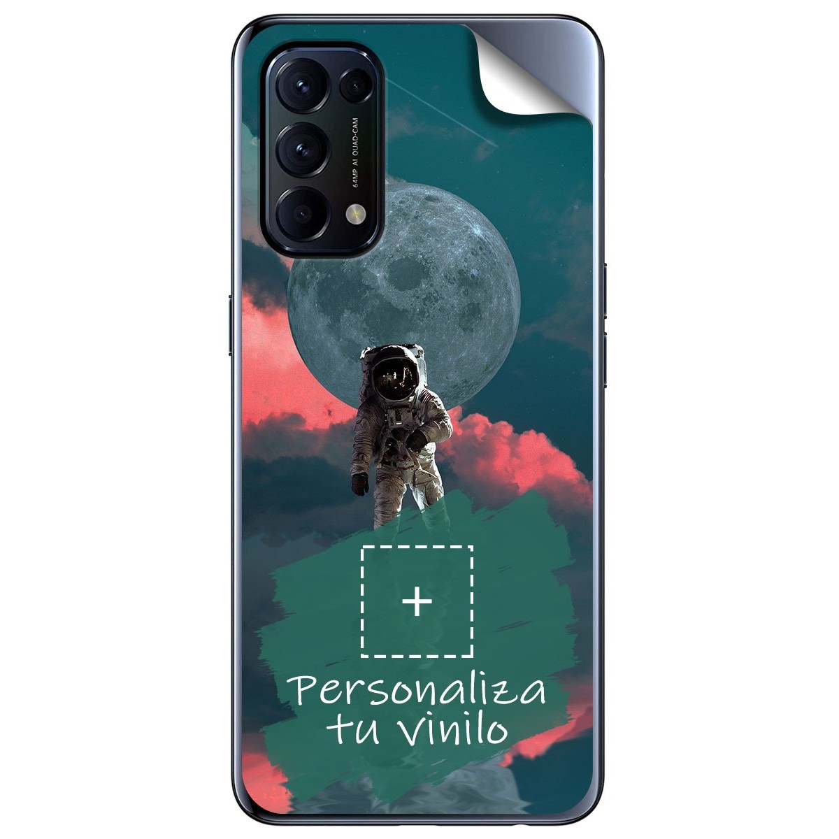 Pegatina Vinilo Autoadhesiva Personalizada más Funda para Oppo Find X3 Lite 5G