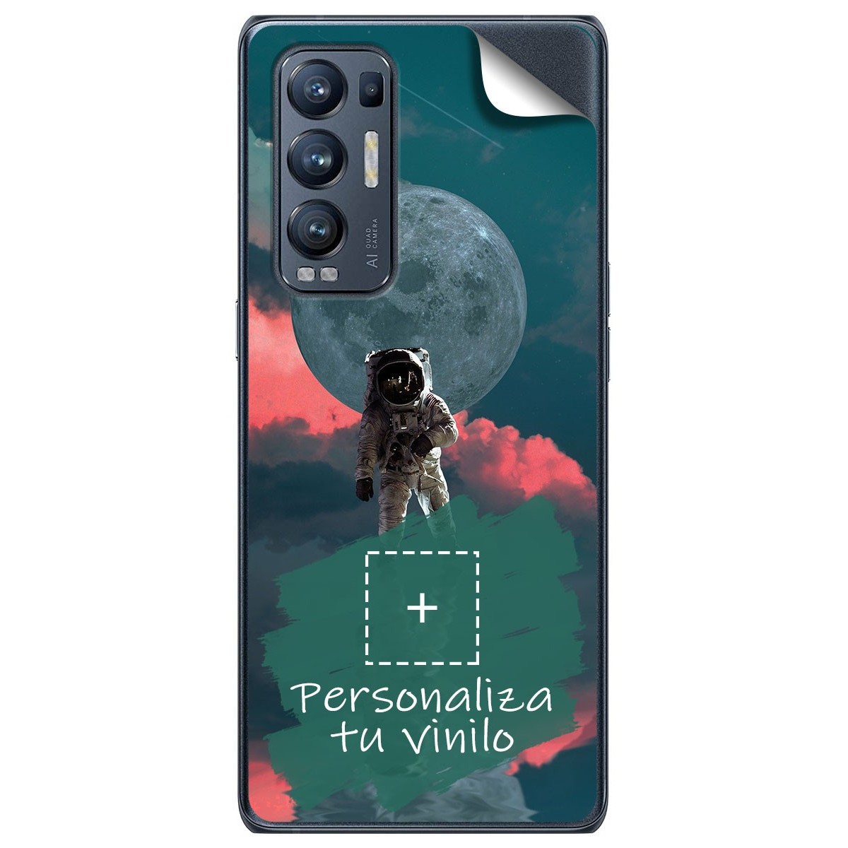 Pegatina Vinilo Autoadhesiva Personalizada más Funda para Oppo Find X3 Neo 5G
