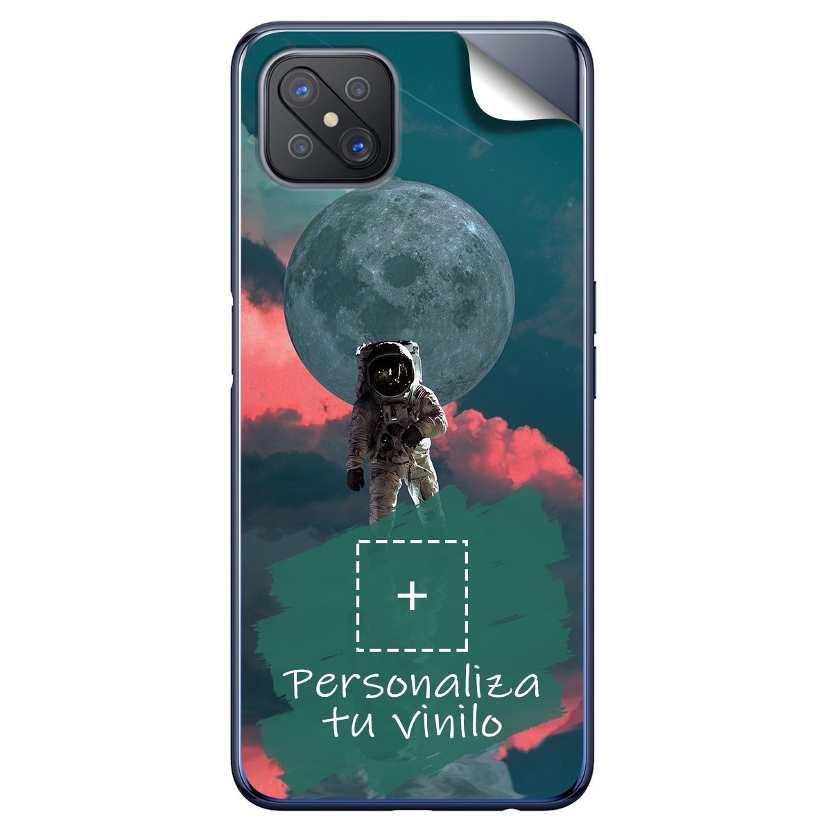 Pegatina Vinilo Autoadhesiva Personalizada más Funda para Oppo Reno 4Z 5G