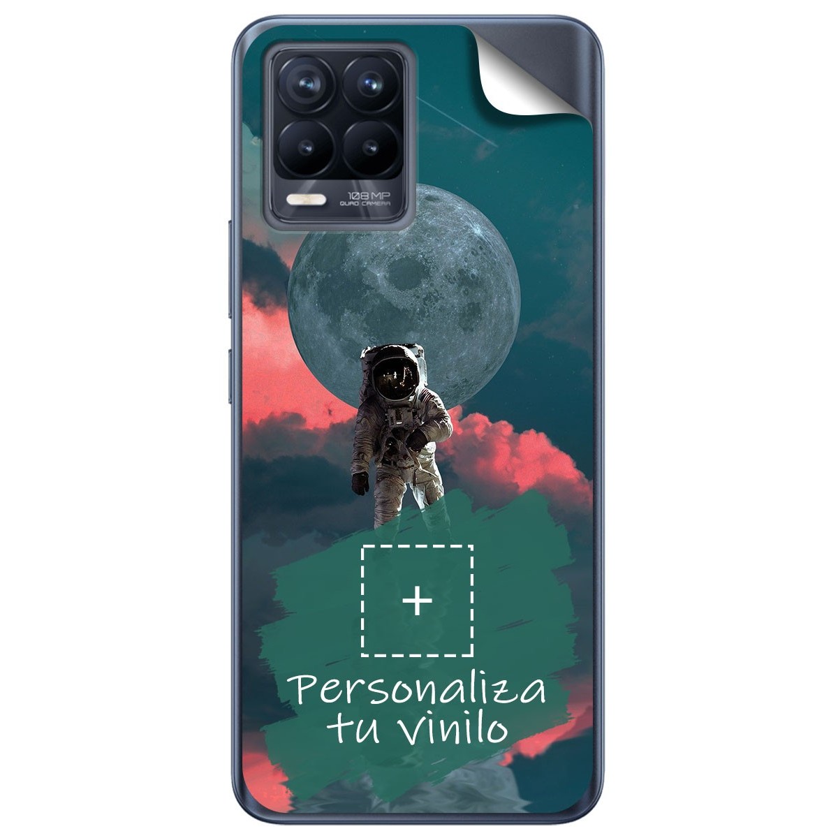 Pegatina Vinilo Autoadhesiva Personalizada más Funda para Realme 8 5G / Narzo 30 5G