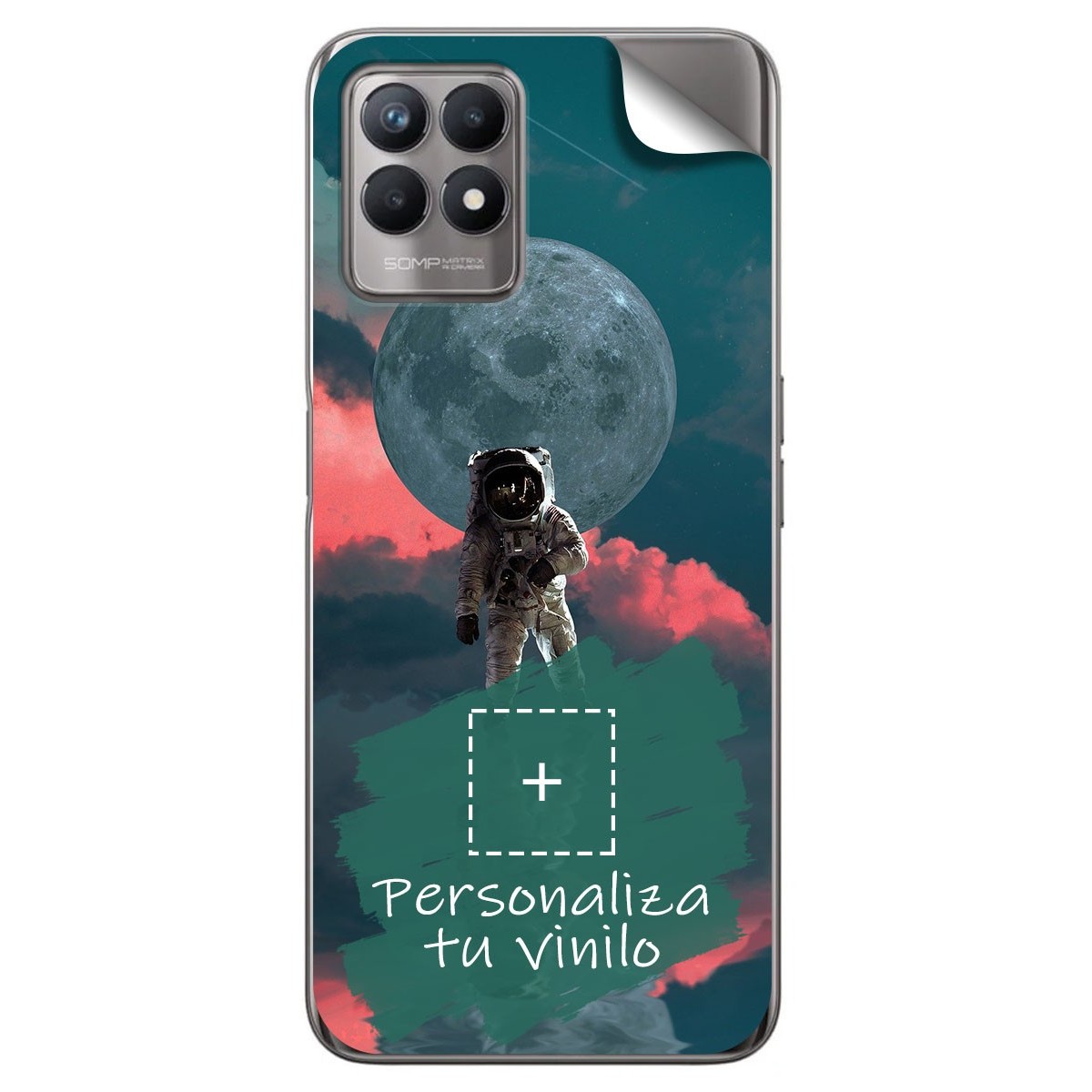 Pegatina Vinilo Autoadhesiva Personalizada más Funda para Realme 8i