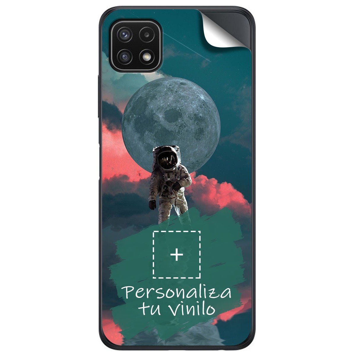 Pegatina Vinilo Autoadhesiva Personalizada más Funda para Samsung Galaxy A22 5G