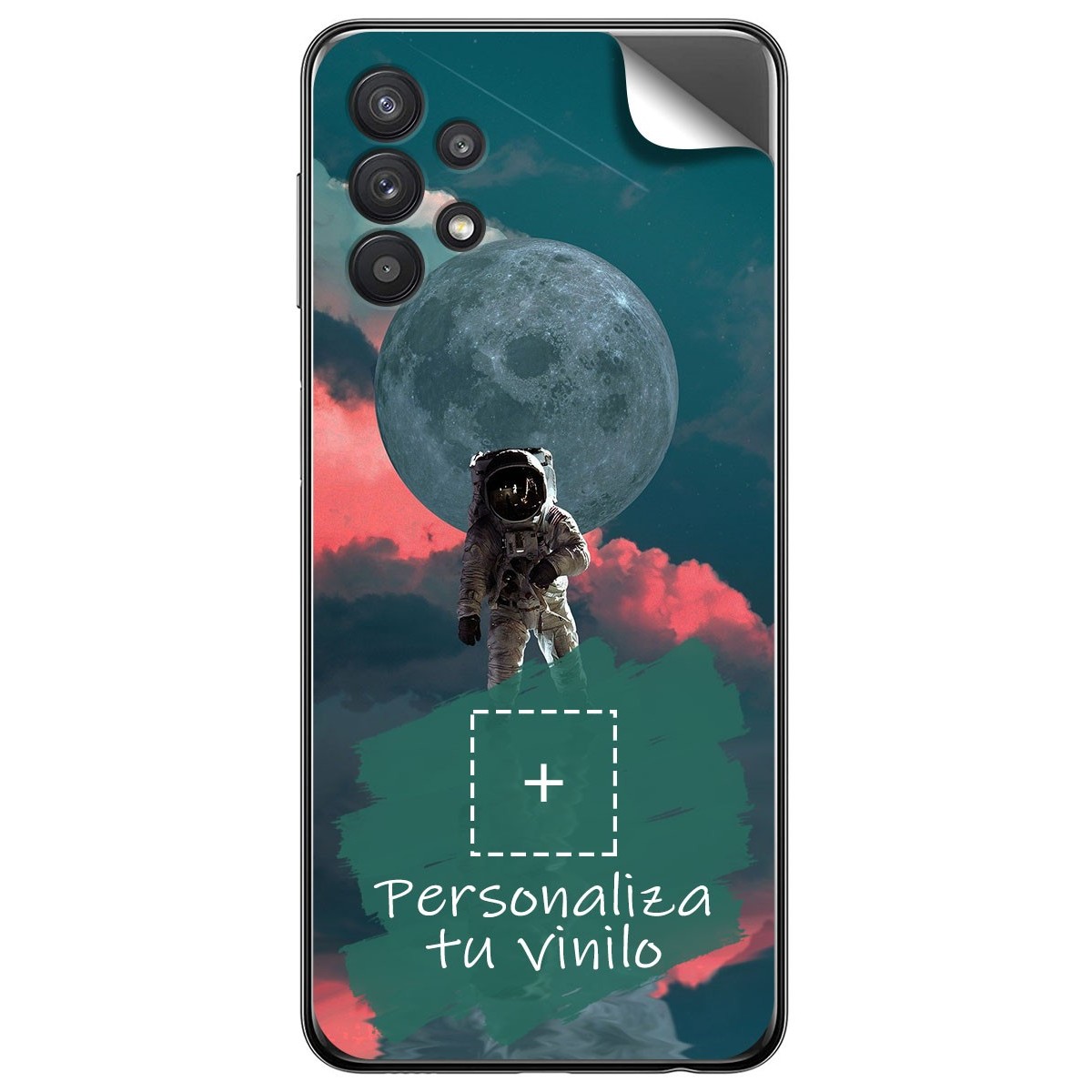 Pegatina Vinilo Autoadhesiva Personalizada más Funda para Samsung Galaxy A32 5G