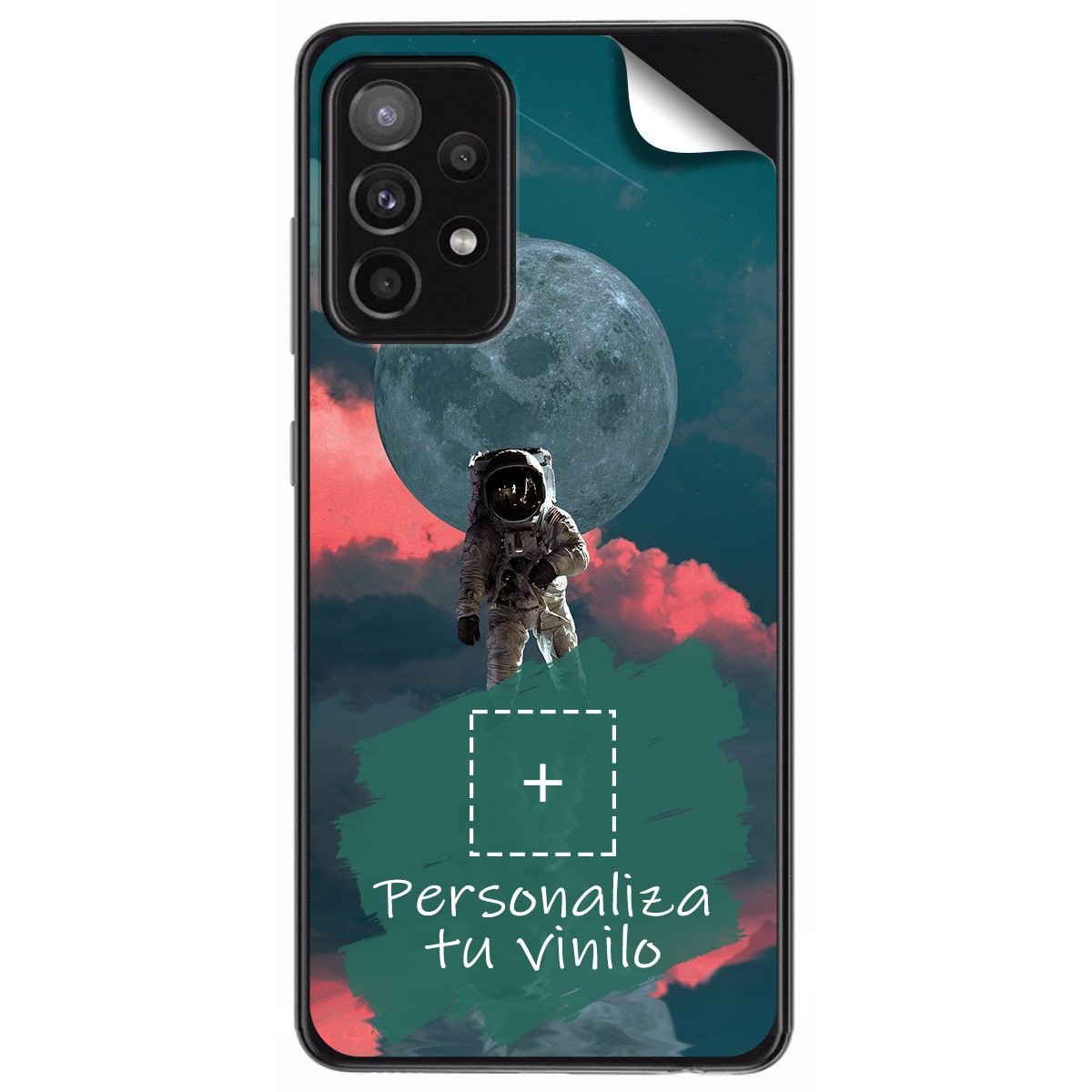 Pegatina Vinilo Autoadhesiva Personalizada más Funda para Samsung Galaxy A52 / A52 5G / A52s 5G