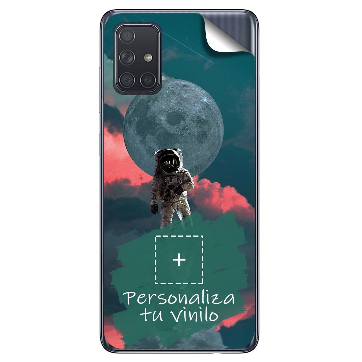 Pegatina Vinilo Autoadhesiva Personalizada más Funda para Samsung Galaxy A71 5G