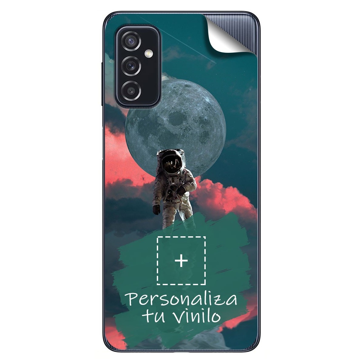 Pegatina Vinilo Autoadhesiva Personalizada más Funda para Samsung Galaxy M52 5G