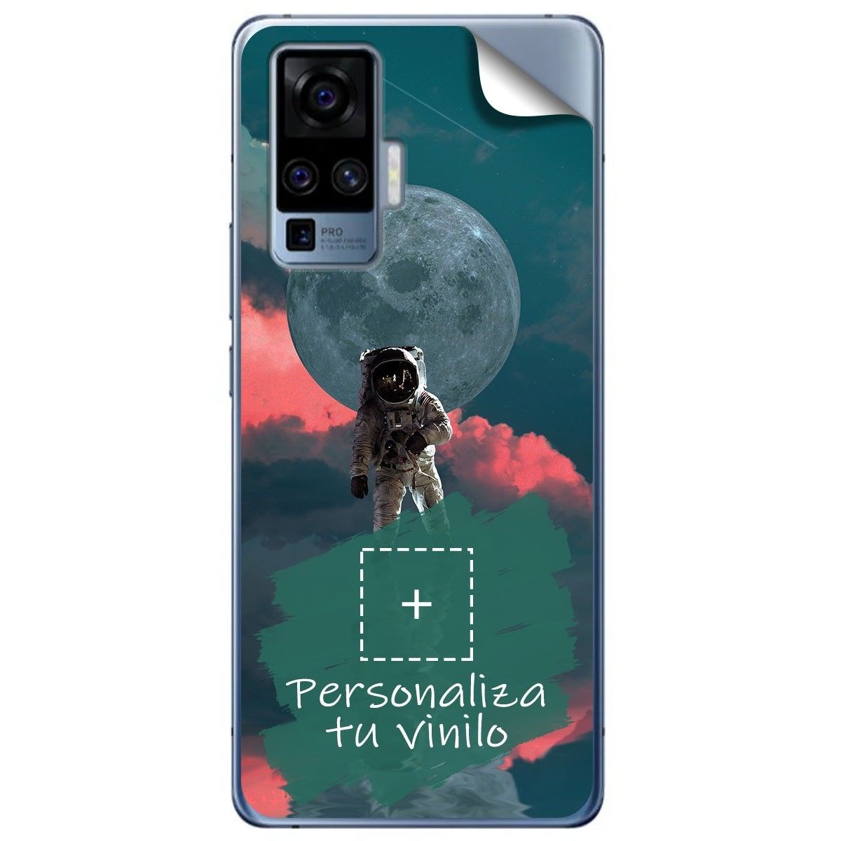 Pegatina Vinilo Autoadhesiva Personalizada más Funda para Vivo X51 5G