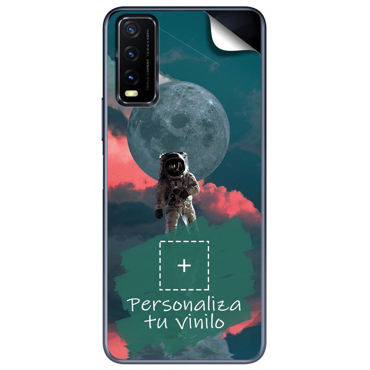 Pegatina Vinilo Autoadhesiva Personalizada más Funda para Vivo Y20s / Y11s