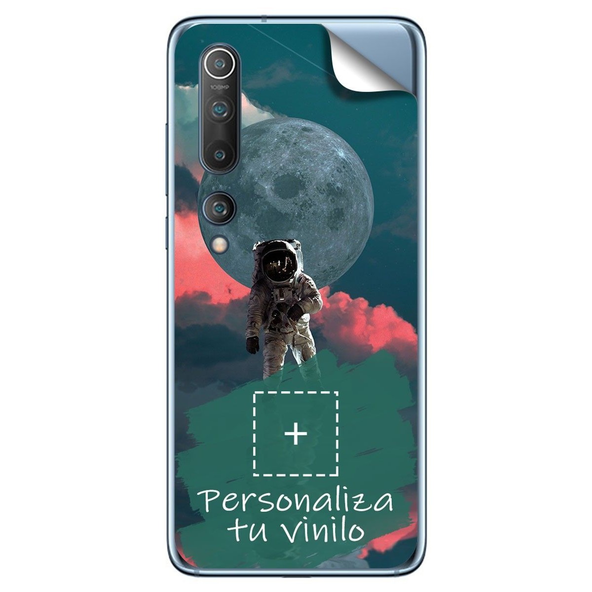 Pegatina Vinilo Autoadhesiva Personalizada más Funda para Xiaomi Mi 10 / Mi 10 Pro